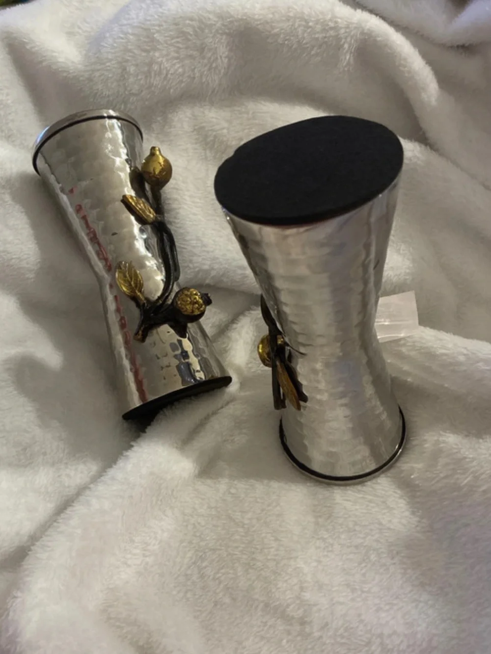 Yair Emanuel Pomegranate Candle Stick Holders